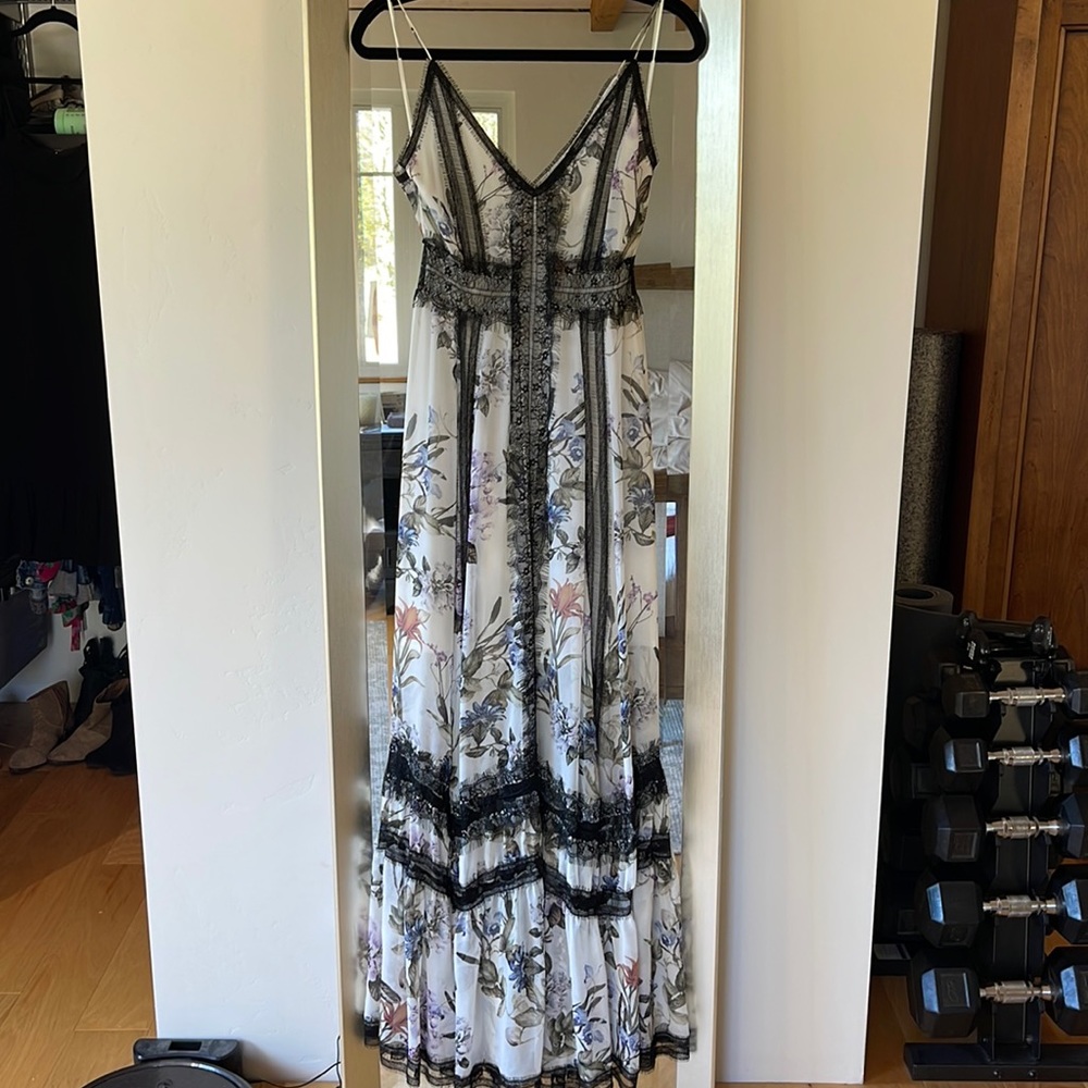 NEW - BHLDN Nicholas Siobhan Silk Floral Maxi Dress Size 4
